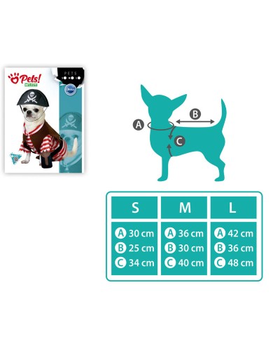 Pirate Costume for Small Dogs
